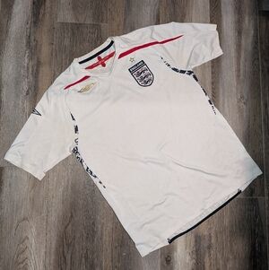 Umbro England 07-09 Home Soccer Jersey Football Shirt Gerrard Terry Lampard